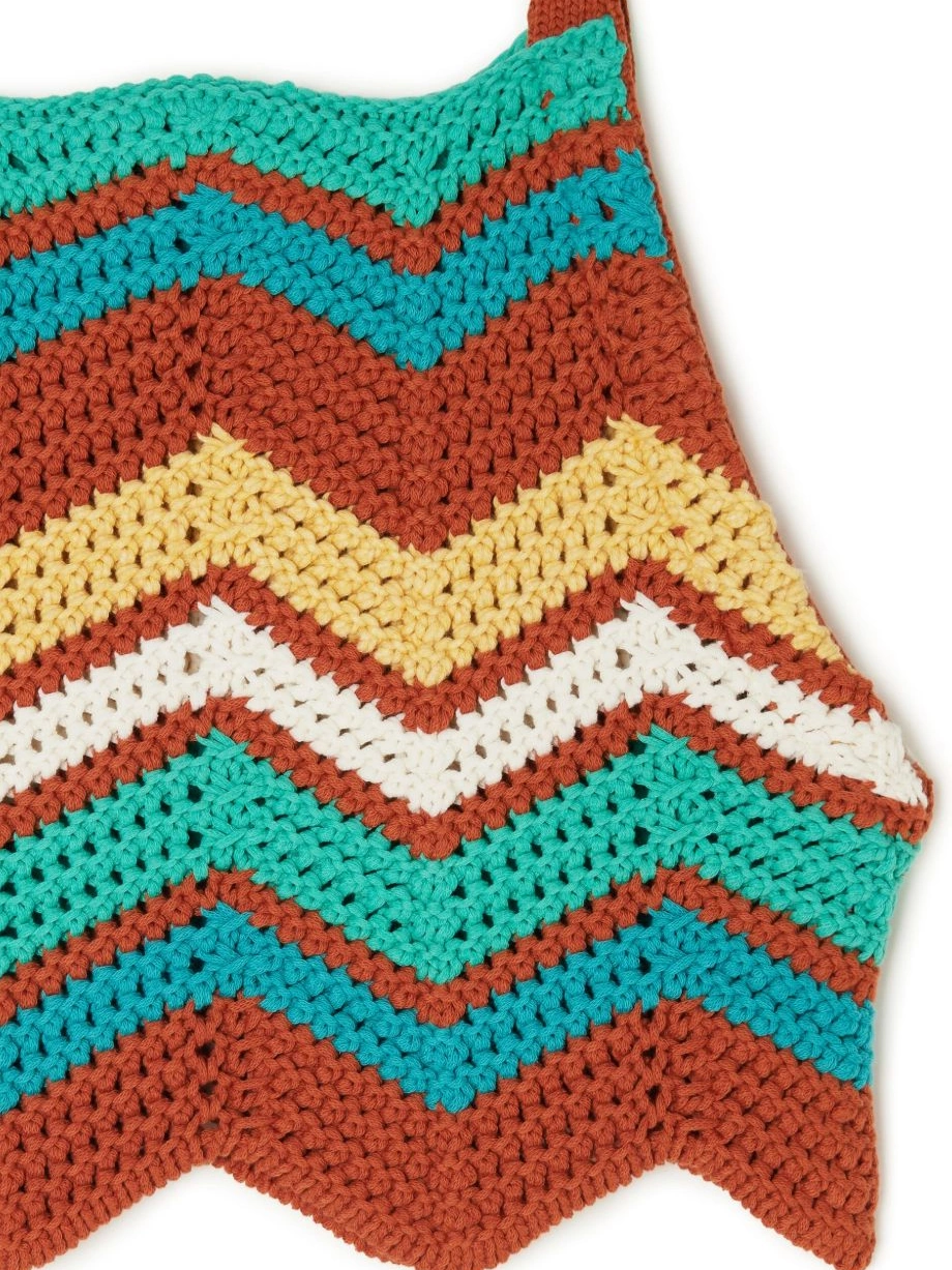 Cheap Kaleidoscopic Women top Alanui chevron knit 0804